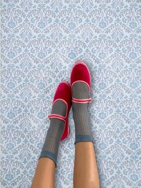 FLABELUS Women’s Pink Mary Jane Flats with Adjustable Strap Size 35